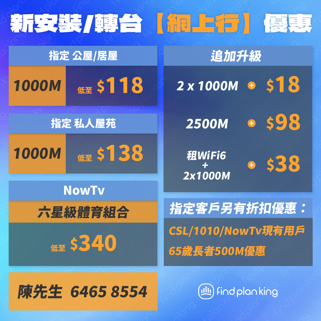 4月23日•快閃優惠 HKT•網上行Netvigator優惠