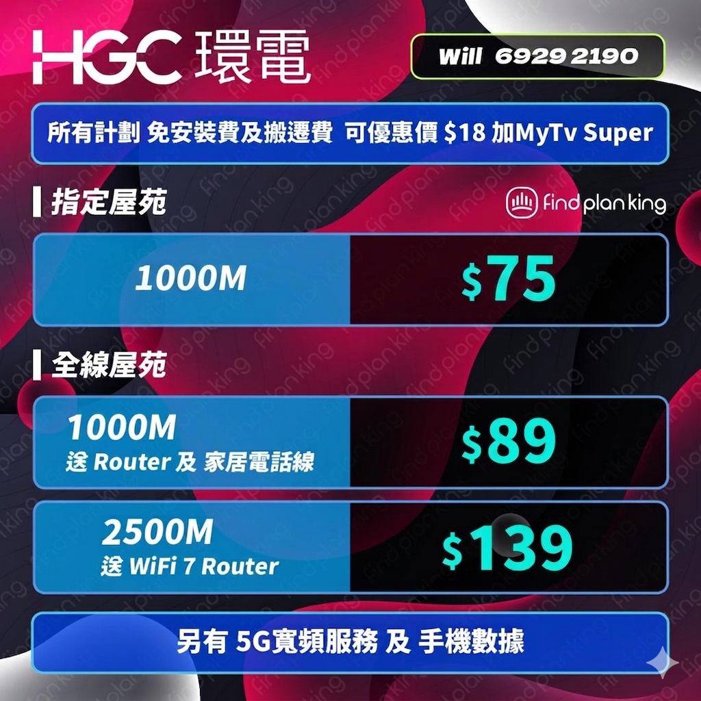 5月28🎖️HGC | 200M低至月費$50